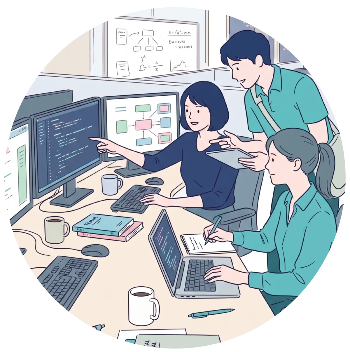 Ilustración de optimización y productividad